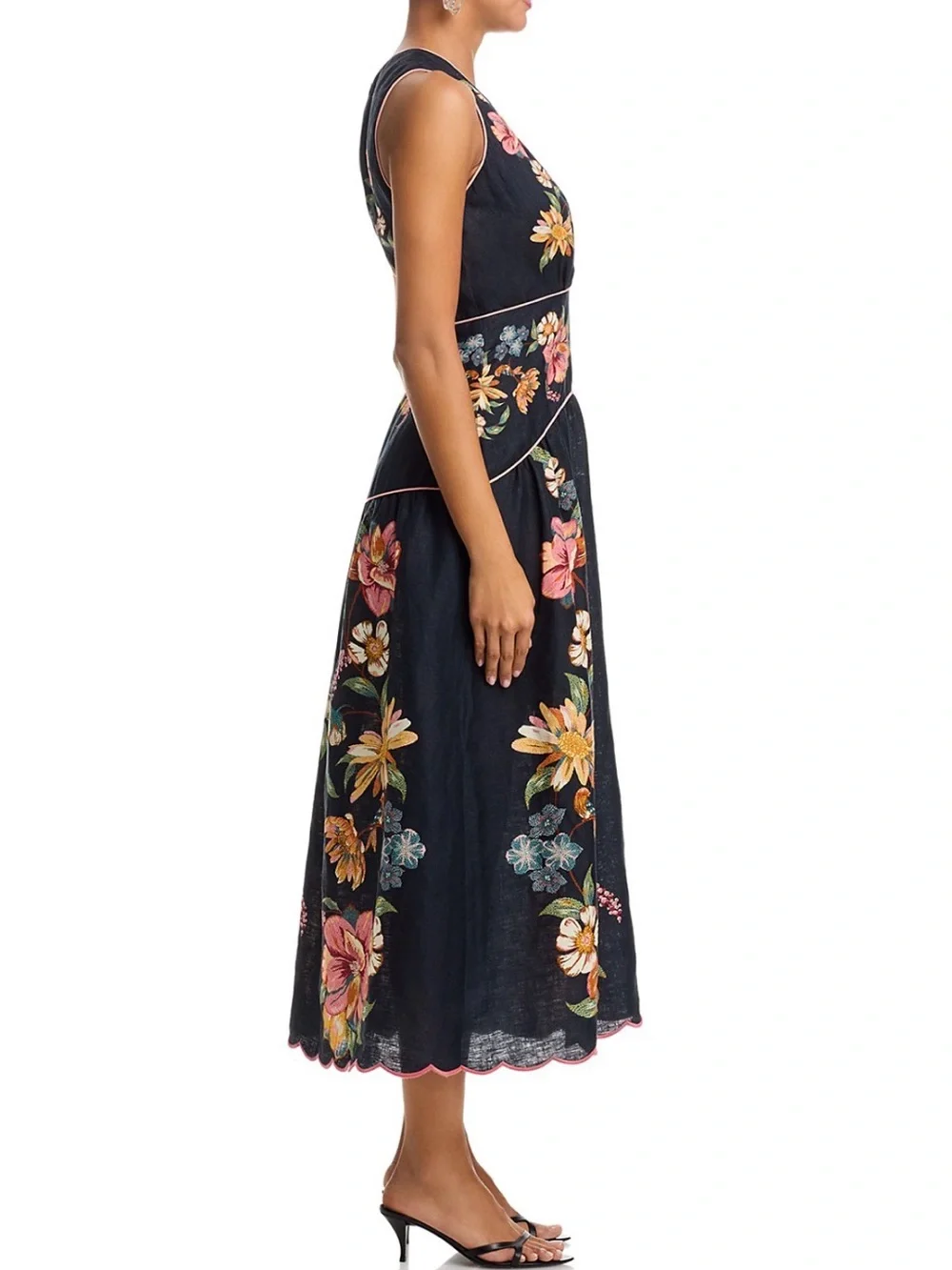 FARM Rio Maira Floral Print Linen Dress – Size XL – NWT